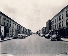 Buildings in black and white
