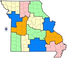 State of Missouri Map