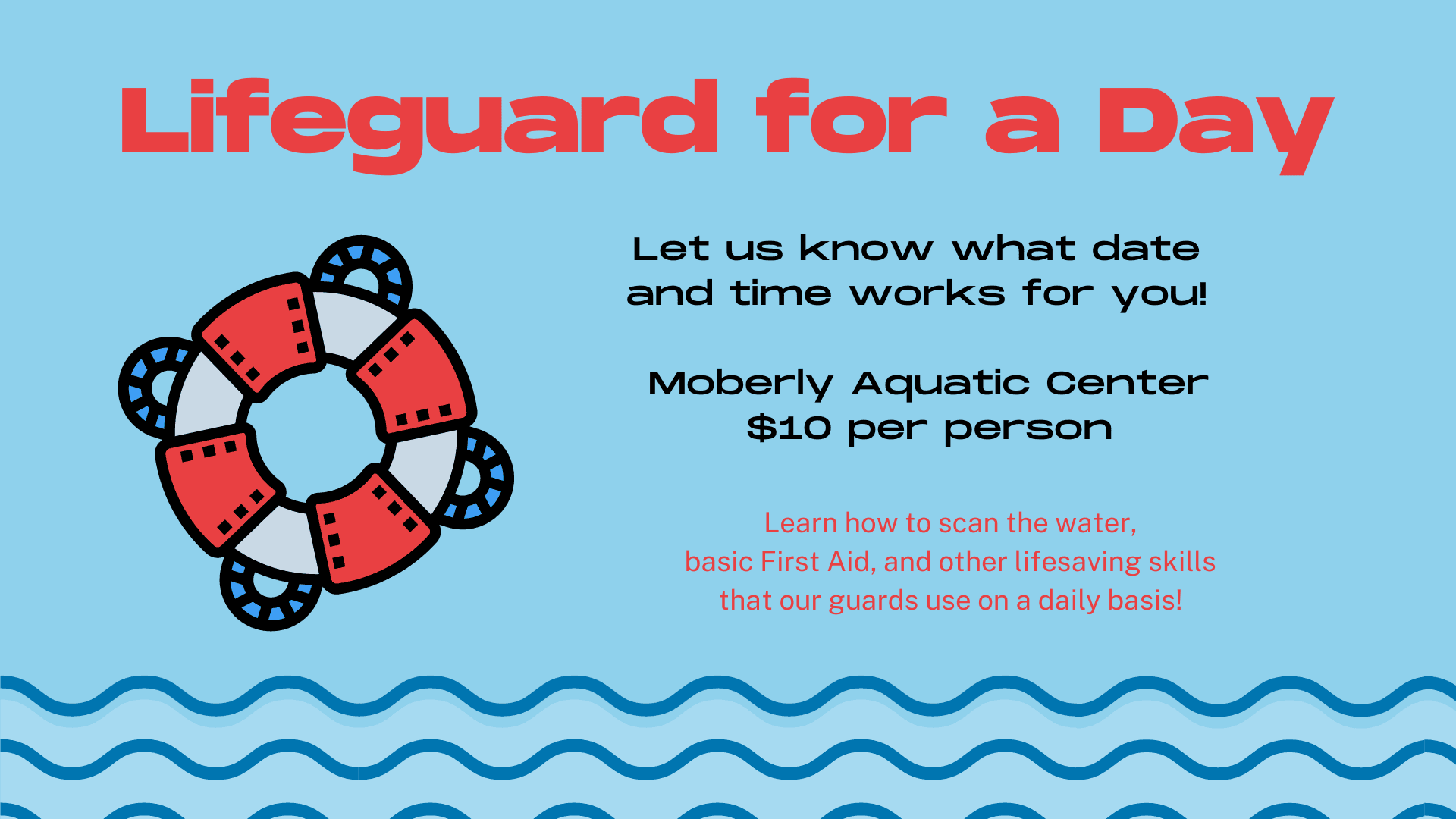 Lifeguard for a Day event cover